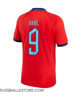 Günstige England Harry Kane #9 Auswärtstrikot WM 2022 Kurzarm